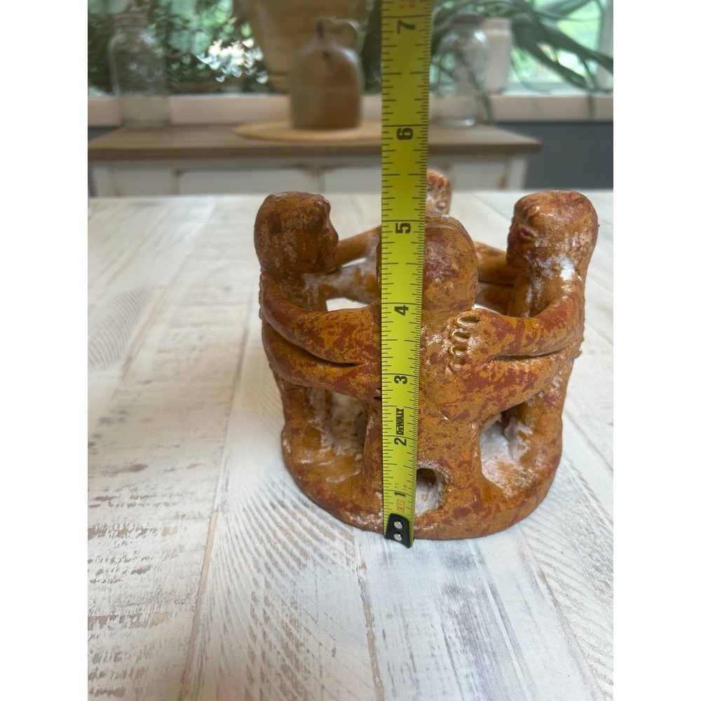 Vintage Mexico Aztec circle of life candle holder. - Picture 3 of 8